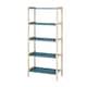 EKENABBEN open shelving unit, aspen/white, 70x34x154 cm (271/2x133 ...