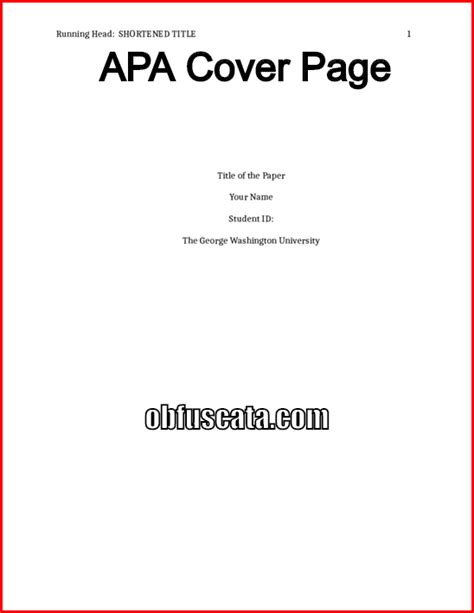 Image result for APA Format without Cover Page