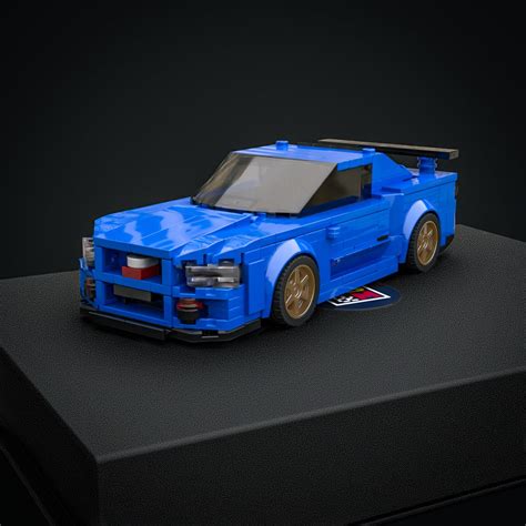 Inspired by Nissan Skyline GTR R34 - Custom LEGO Set - Bricks, Blocks ...