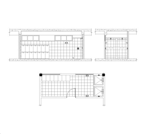 Changing rooms CAD Blocks DWG Free Download