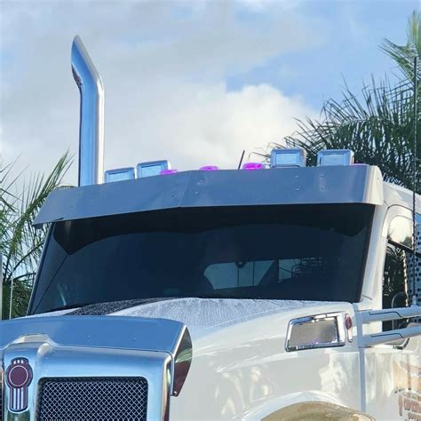 Trux Accessories 11-1/2" Low Roof Sun Visor for '13-'15 Kenworth T680 ...