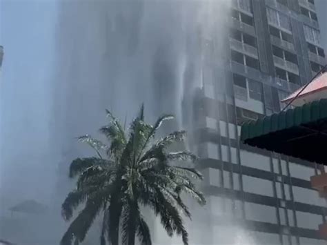 બેંકોકમાં આકાશને અડતી ઈમારત પર વિશાળ સ્વિમિંગ પૂલ હતો, જુઓ ભૂકંપે શું ...