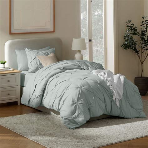 Amazon.com: Nestl Twin XL Comforter Set 5 Piece - Pintuck Twin XL ...