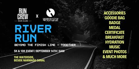 Run Crew x Bal Bharat River Run 5k and 10k Event, The Waterside ...