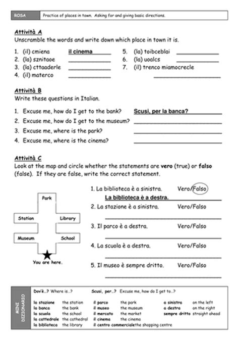 Image result for Fun Italian Worksheets