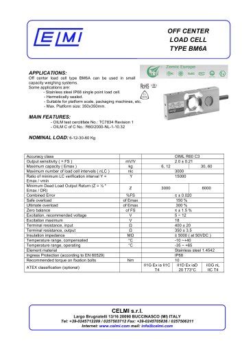 PIN LOAD CELL TYPE PR - Celmi - PDF Catalogs | Technical Documentation ...
