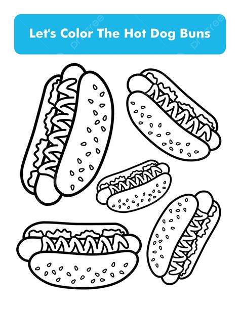 Hot Dog Coloring Pages [2025]