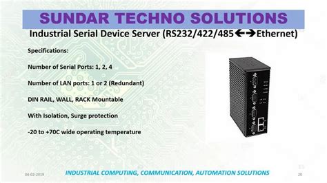 Managed Switches - STS RS-485 TO FIBER OPTIC CONVERTER Manufacturer ...