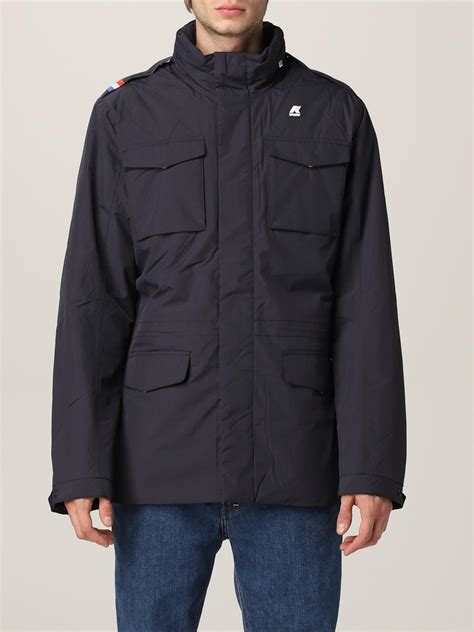K-WAY: Jacket men - Blue | K-Way jacket K1119NW online at GIGLIO.COM