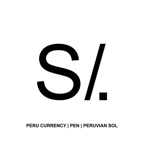 Peru Currency Symbol, Peruvian Sol Icon, PEN Sign. Vector Illustration ...