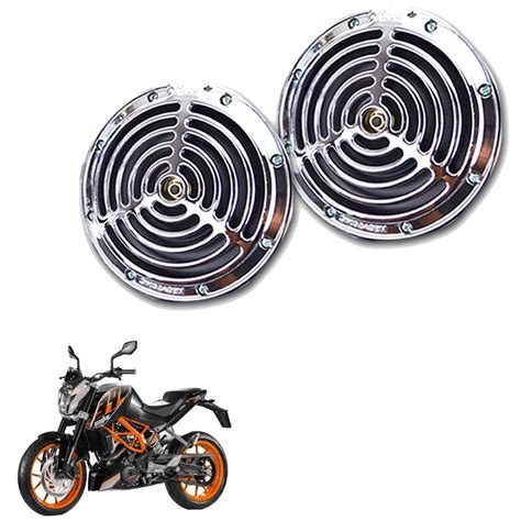 Vheelocityin Small Size Silver Grill Horn for All Bike/Scooter (Set of ...