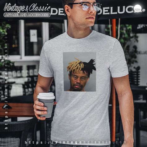 Xxxtentacion Shirt Tiger Woods Mugshot Xxxtigercion - Vintagenclassic Tee