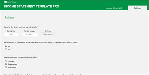 Image result for How to Create Income Statement in Excel
