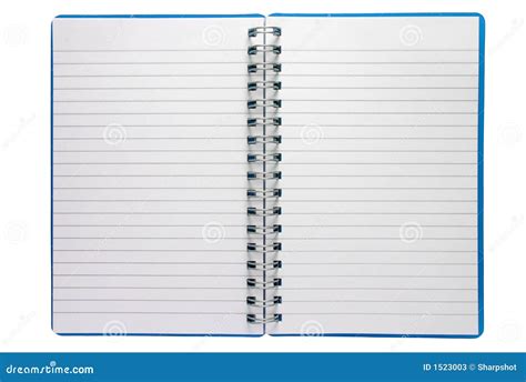A small spiral notepad stock image. Image of open, sheet - 1523003