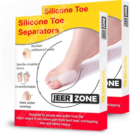 Toe Separators Overlapping Toes Women Bunion Corrector Toe Spacers ...