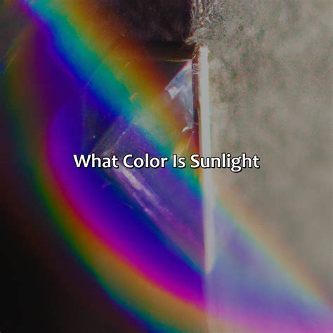 What Color Is Sunlight - colorscombo.com