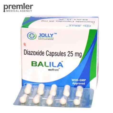 Diabetes Medicine - Diazoxide 25mg Capsule - BALILA Exporter from Nagpur