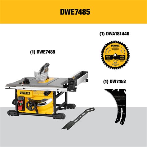 Dewalt 7485 Table Saw Dimensions at Logan Macartney blog