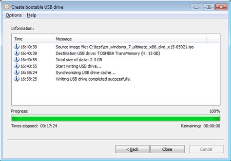 Create Windows 7 Bootable USB