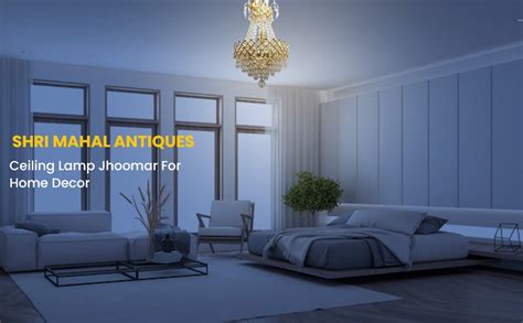 Buy SHRI MAHAL ANTIQUES Crystal Chandelier for Living Room Bedroom ...