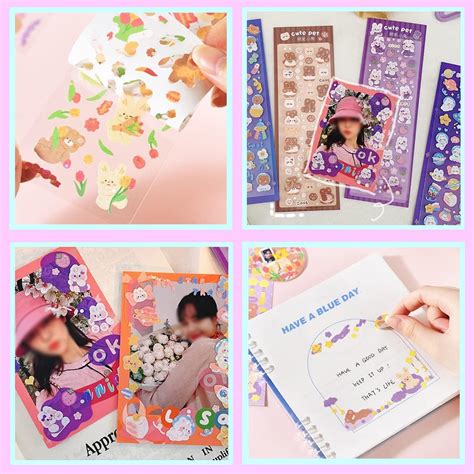 LoraRossie 24 Sheets Cute Korean Stickers, Colorful Kpop India | Ubuy