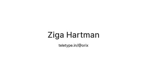 Ziga Hartman — Teletype
