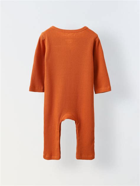 Spunkies Cotton Waffle Knit Solid Regular Casual Wear Romper Infant Fu