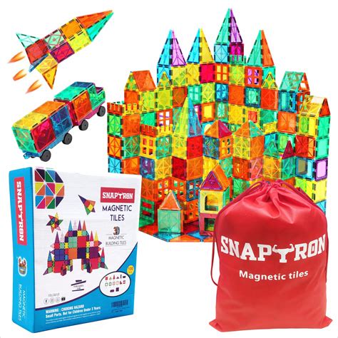 Magna-Tiles Magnetic Building Toys,Clear Colors Set,Multi Color (100 ...