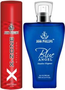 Buy John Phillips BLUE ANGEL & XX-ZONE DEO | Long Lasting | Combo Eau ...