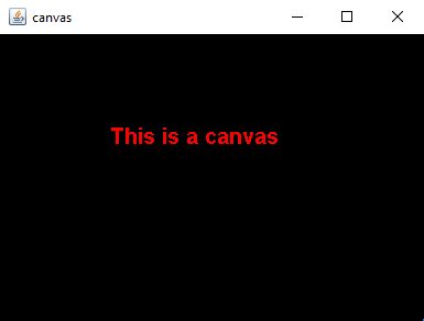 Canvas in Java 的图像结果
