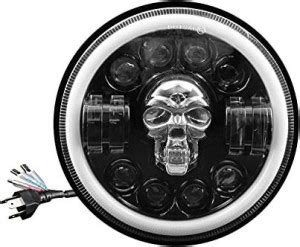 OSWIN GOLD LED Headlight for Range Rover, Royal Enfield, Harley ...
