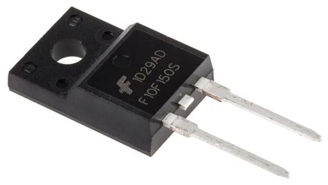 FFPF10F150STU onsemi | onsemi 1500V 10A, Rectifier Diode, 2-Pin TO-220F ...