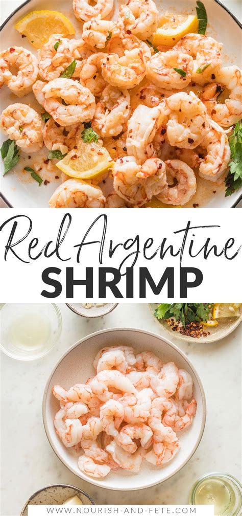 Red Argentine Shrimp (and the best pan sauce!) - Nourish and Fete