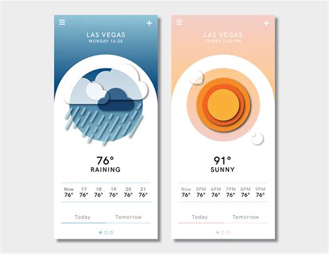 Weather App JavaScript 的图像结果