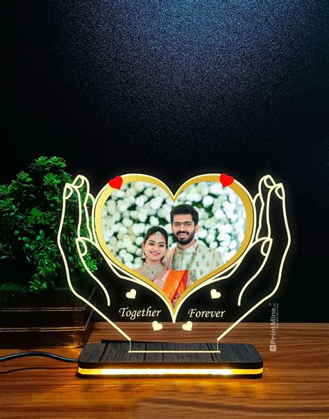 Couple Photo LED 3D Illusion Lamp | Valentine's Day Special Gift