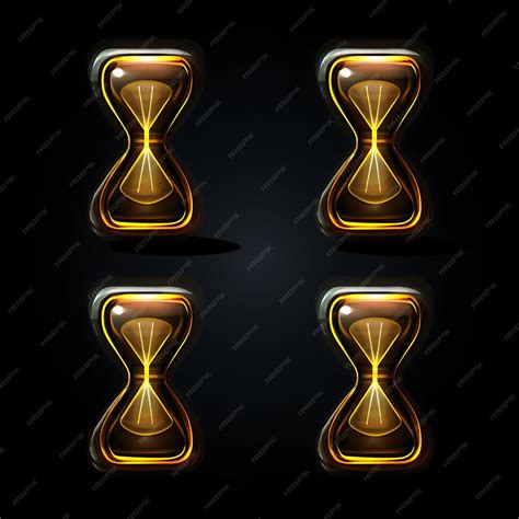 Premium Photo | Neon Design of Hourglass Icon Emoji With Time Sensitive Urgent and Patient ...