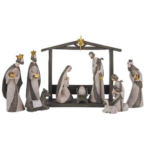 Buy Silent Night Nativity Set - Nativity Sets for Christmas Indoor ...