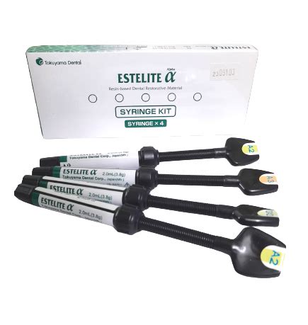 Tokuyama Estelite Alpha Syringe Kit / Resin-Based Dental Restorative M ...