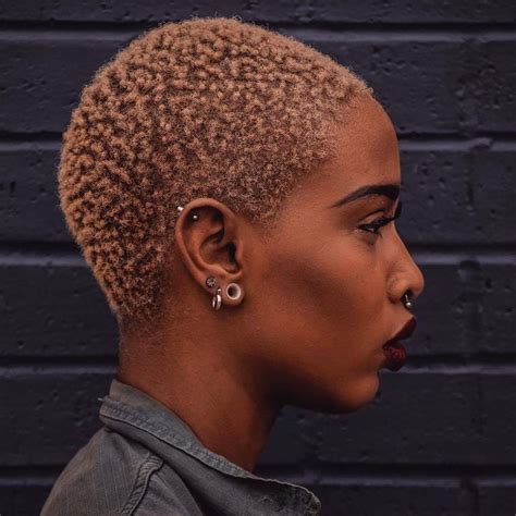 Buzz cut African American | Natural hair short cuts, Curly hair styles ...
