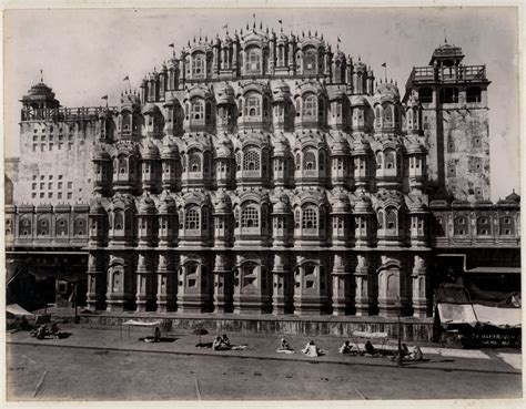 Hawa Mahal in Jaipur, Rajasthan - c1880's - Old Indian Photos