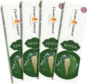 PRABHU SHRIRAM Premium & Luxury Kewda Incense Sticks Charcoal free ...