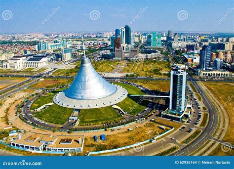 Astana from the Bird S Flight Stock Photo - Image of flight, industrial ...