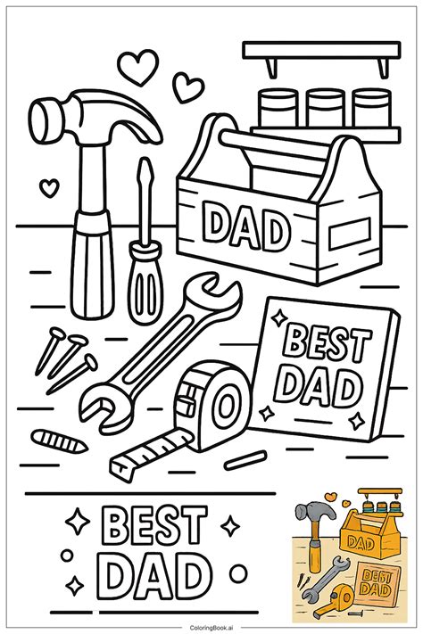 48 Father's Day Coloring Pages (Free PDF & PNG Printables)