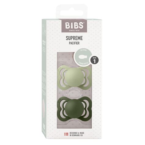 BIBS Pacifier SUPREME Silicone 2 PK Sage/Hunter Green (Min. of 2 PK, m | MAIGHAN DISTRIBUTION CANADA