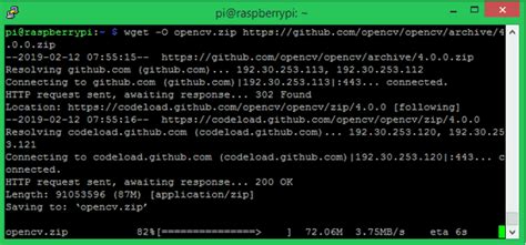 OpenCV 4.1.1 Tutorial Python Raspberry Pi 的图像结果