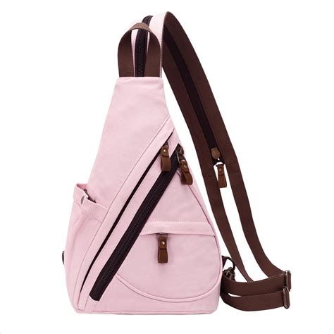 KL928 Canvas Sling Bag for Women Sling Backpack Crossbody Shoulder Bag ...
