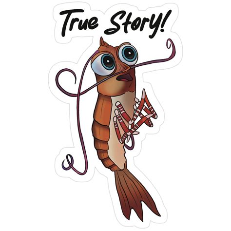 Shrimp Sob Story (Shark Tale) Sticker in 2025 | Shark tale, Animated ...