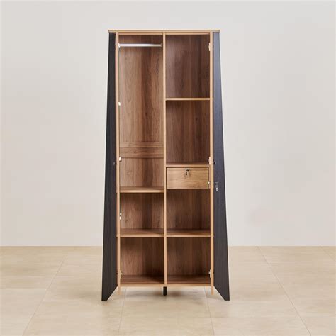 Buy Helios Amberly 2-Door Wardrobe - Brown from Helios by Home Centre ...