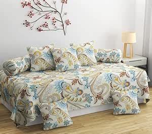 Sands® 180 TC Diwan Cover Set, 1 Single Bedsheet (60 x 90 inch), 5 ...