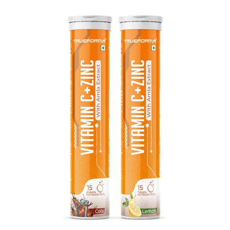 Trueforma® Vitamin C & amp; Zinc with Amla Extract | Effervescent Tabl ...